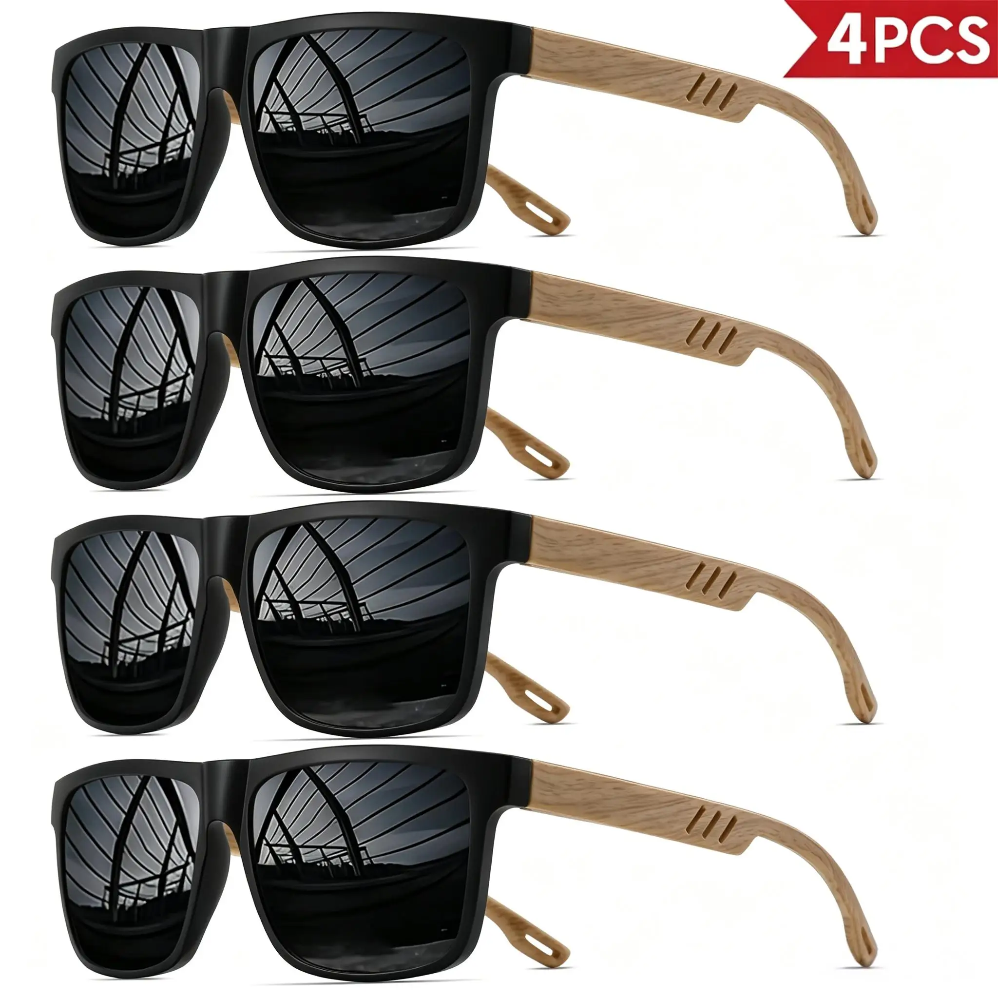 Thumbnail 4 - #35 Latest Wooden Frame Sunglasses Offers