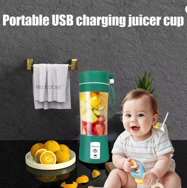 1pc  ortable rechargeable juicer, compact fresh juice extractor, portable juice maker