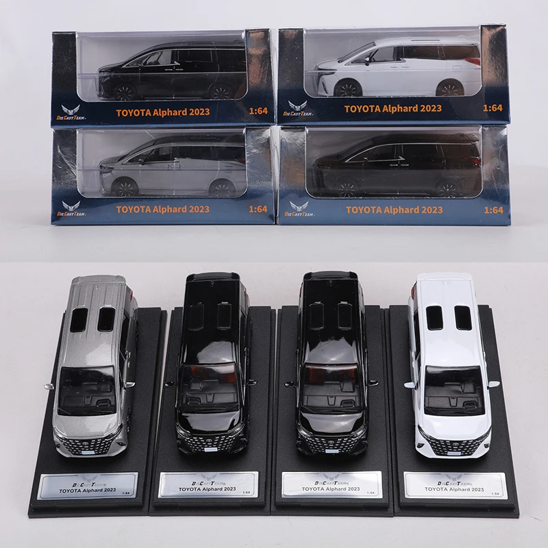 DCT 1/64 Toyota Alphard Samochód Metalowy Model Odlewany Ciśnieniowo Zabawki Prezent na Święta dla Dzieci Chłopców Przyjaciół Kolekcjonerskie Ozdoby