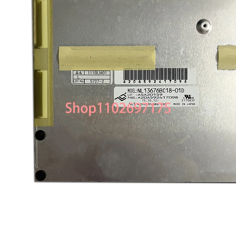 Original 100% 11.1 INCH NL13676BC18-01D 1366(RGB)×768, WXGA WLED  LCD Display For Industrial Display Panel