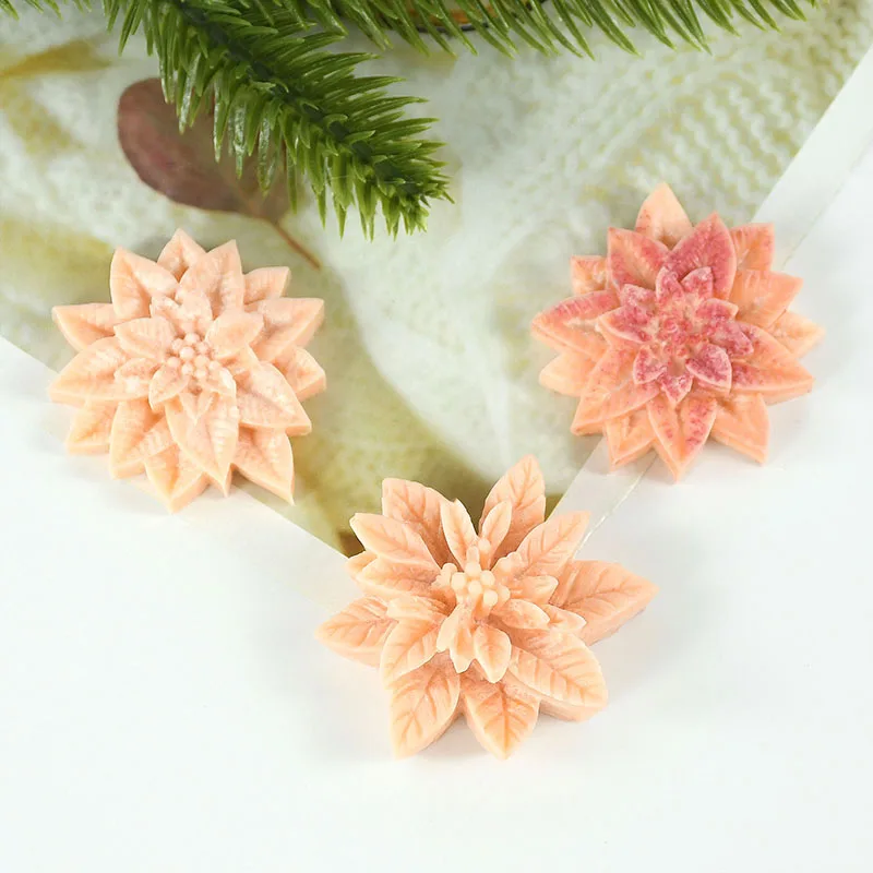 1pcs Christmas Holly Leaf Silicone Mold Cake Baking Decoration Wedding Cake Decoration Tools Tool Chocolate Soap Candle Mold