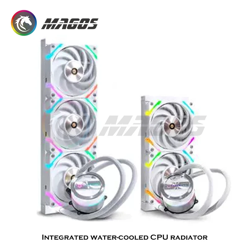 VK CPU Monitor Water Cooler 240mm Liquid Cooling Rgb Processor Cooler Cpu Heat Sink 120mm Fan PC Water Cooling Radiator