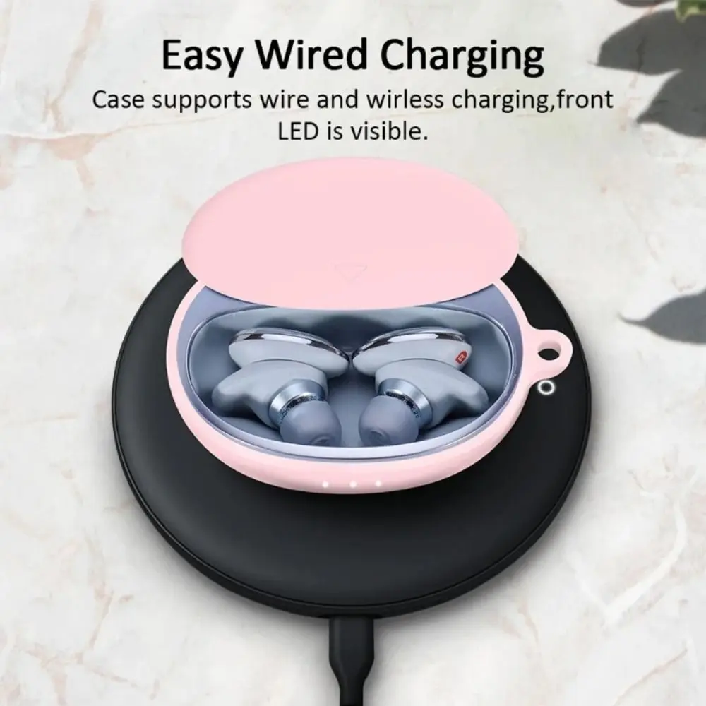 Silicone Earbuds Protective Case Dustproof Washable Wireless Earphone Shell Soild Color for Anker Soundcore Liberty 3 Pro