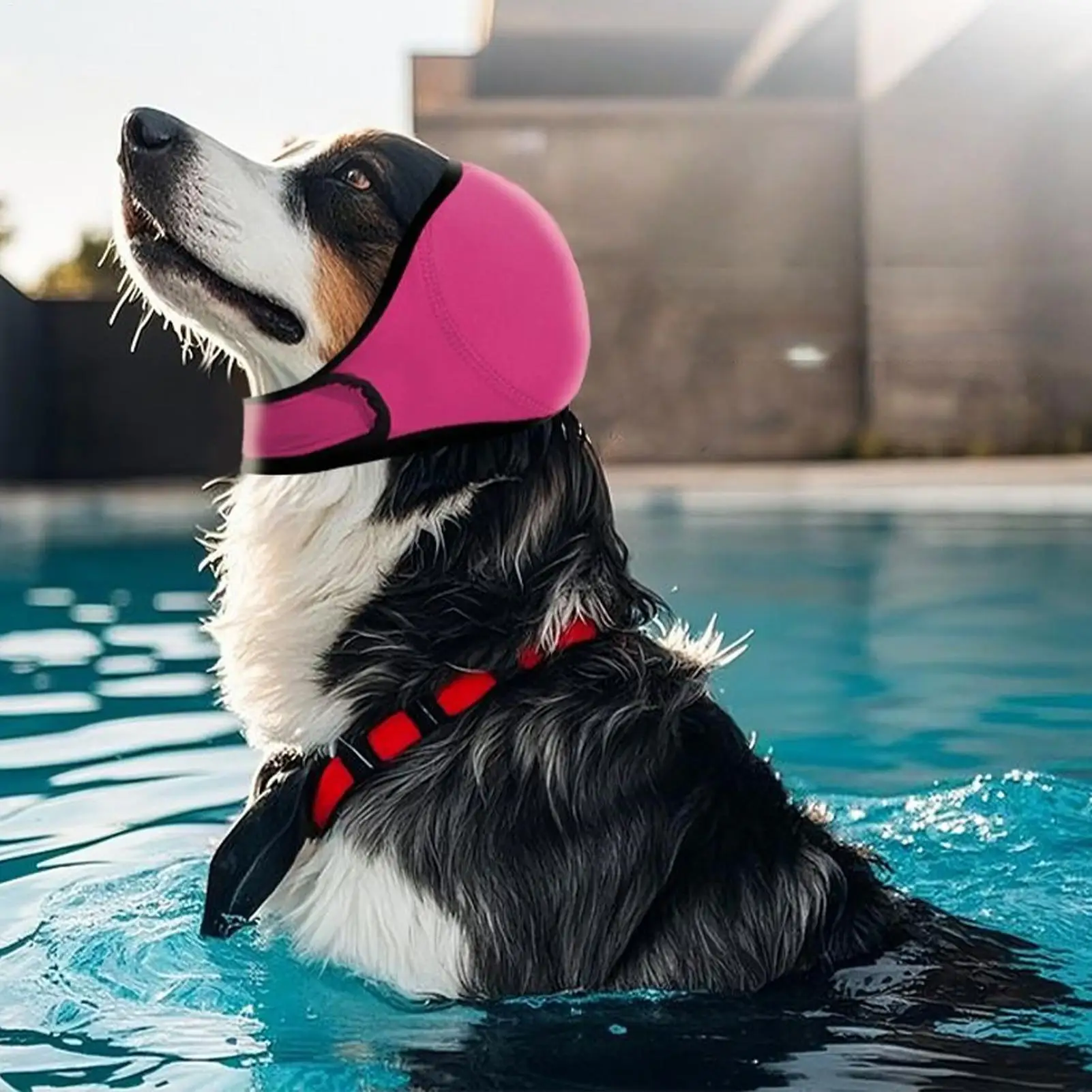 Dog Noise-canceling Ear Muffs Outside Anti-Stress Dog Ear Calming Cover Adjustable For Puppy Pets Noisy Shower Swim