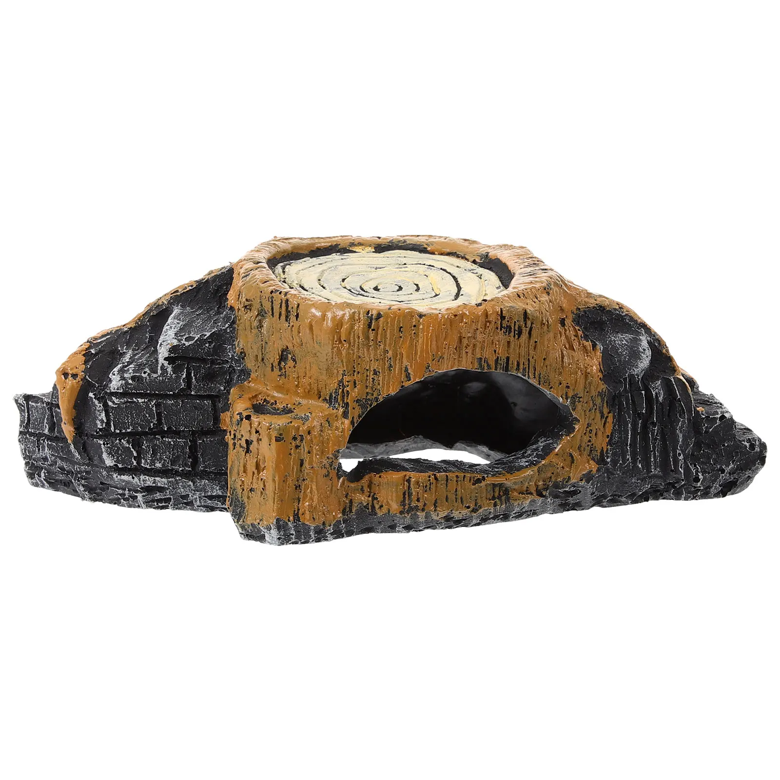 

Turtle Resin Platform Sturdy Realistic Stone Climbing Stand Basking Platform for Turtle Aquarium Decor Reptile Decor