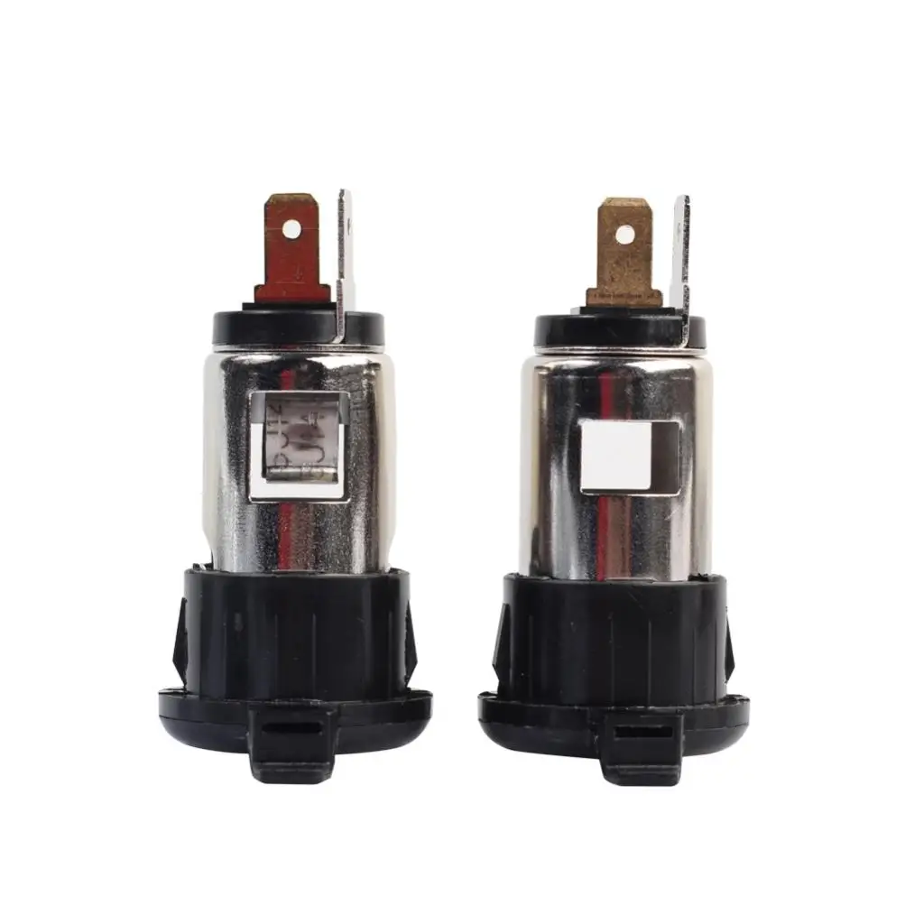 Waterproof Cigarette Lighter Socket Iron ABS Socket Universal Power Adapter for 125cc Electric Motorcycle