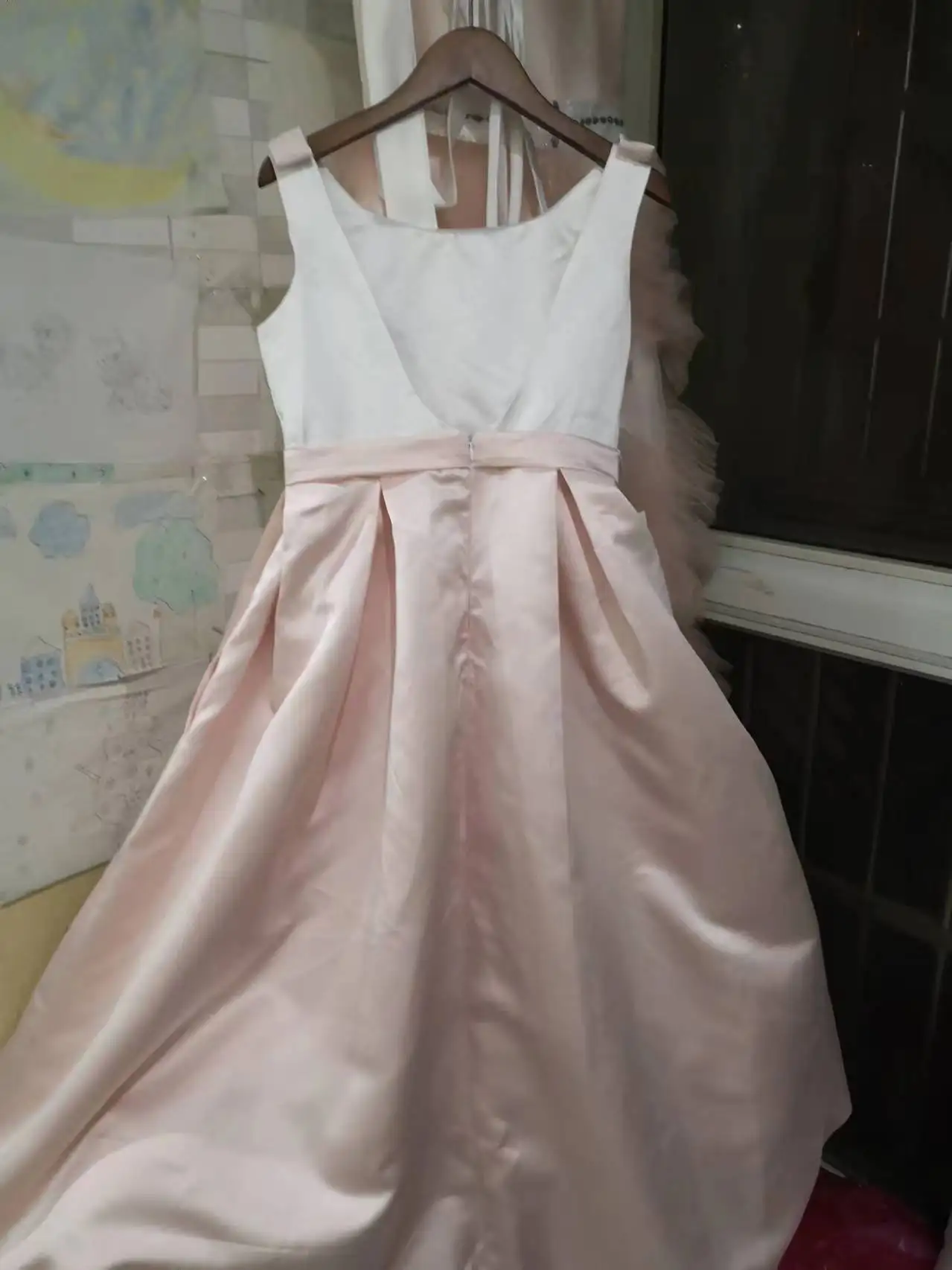 Fancy Flower Girl Dresses For Weddings Vestidos daminha Kids Evening Pageant Gowns with Bow First Communion Dresses For Girls