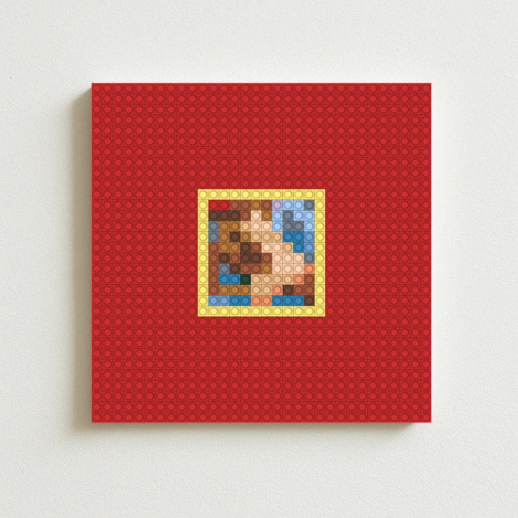 

K-Kanye W-West Rapper Album Cover DIY Pixel Mosaic Brick Art Poster Hip Hop Rap Music Decor Handmade Building Blocks Painting