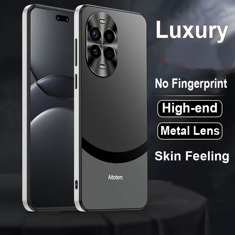 

Matte Back Cover Cases for Huawei Nova 9 12 13 Pro Shockproof Metal Lens Protective Anti-scratch Anti-slip Bumper Phone Case