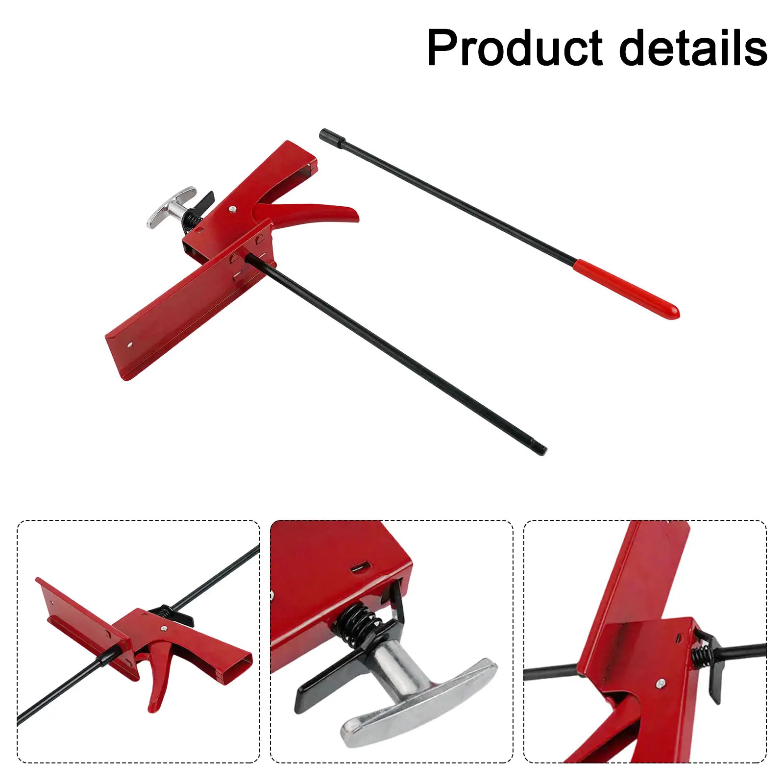 28 بوصة قابل للتعديل دواسة أداة عجلة القيادة كليب السيارات الفرامل فائدة قبضة الزناد ميزة عملية شخص واحد #4