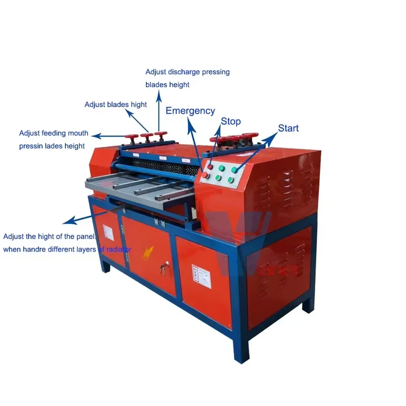 Radiator Fin Making Machines Radiator Recycling Machine Used for Recycling Scrap Radiators