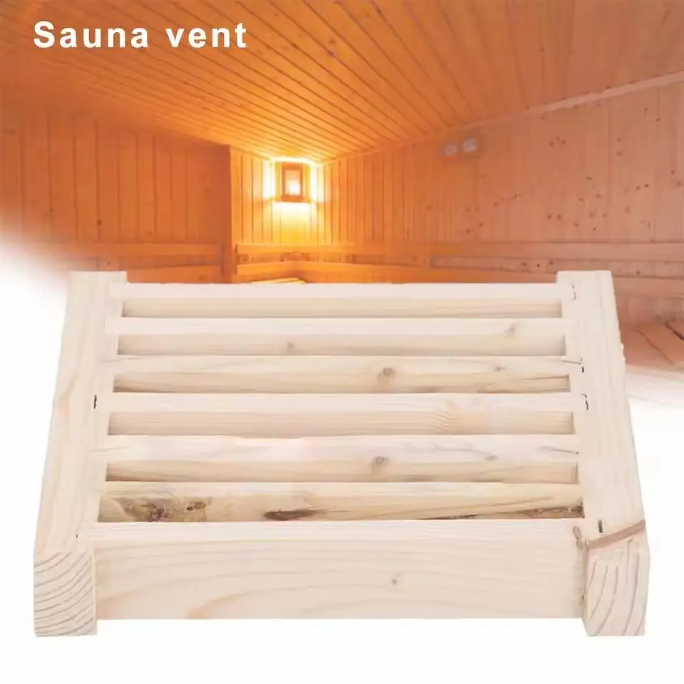 Hölzernes Sauna-Lüftungsgitter, atmungsaktives Dampfbad-Lüftungsgerät, Privatsphäre, einfache Installation, Holz-Sauna-Lüftungswerkzeug