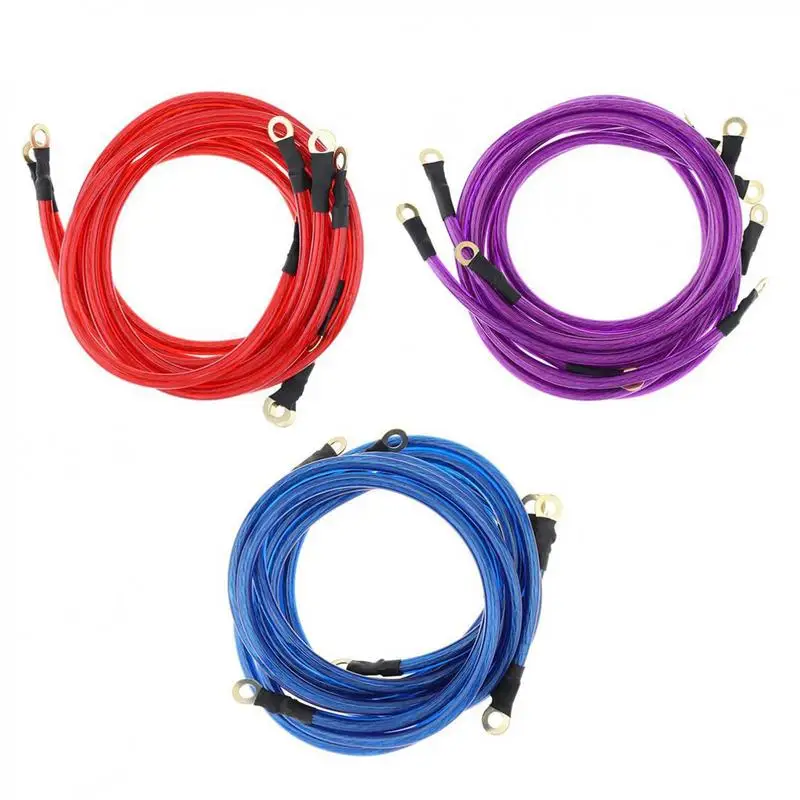 Car Ground Cables Auto Booster Jumper Wire System Kit Vehicle Grounding Kit To Improve Power For Cars Automobiles Accessories