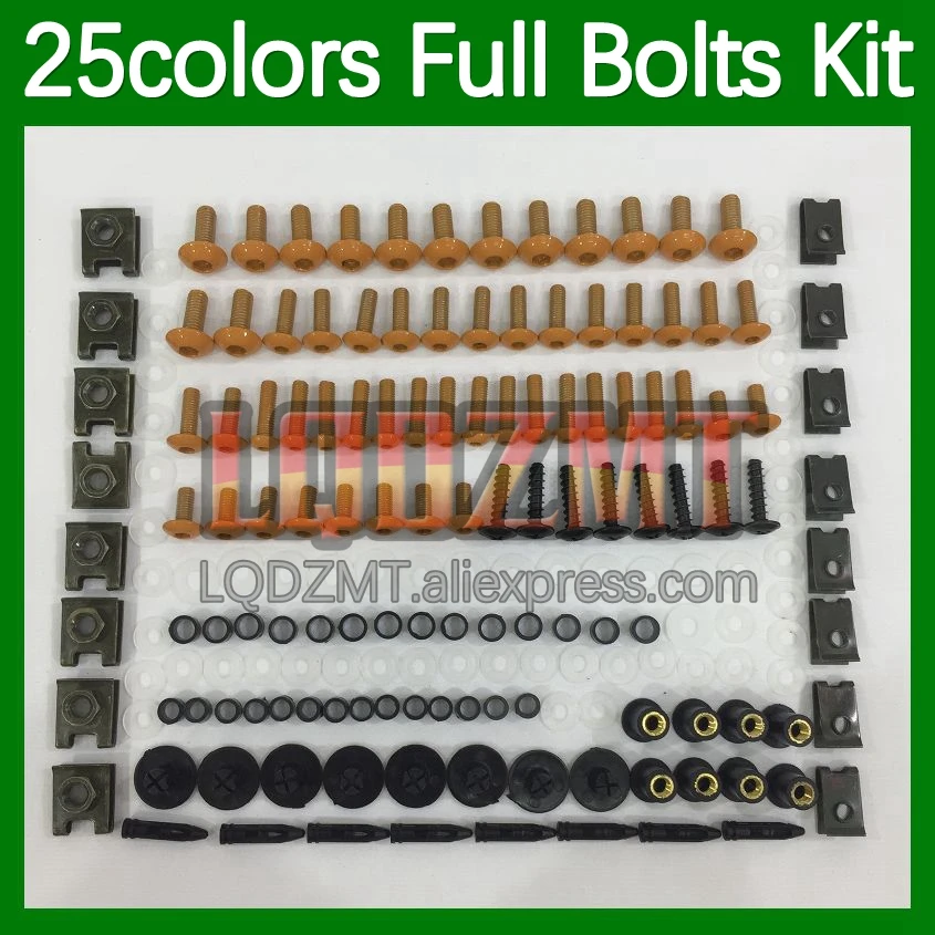 268pcs Body Bolt Full Screws Kit For DUCATI 748 853 916 996 998 S R CC 94-02 94 95 96 97 98 99 00 01 02 Fairing Bolts screw Nut