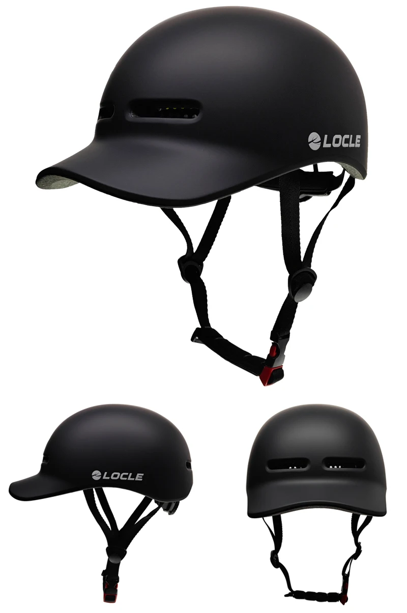 LOCLE Ultraleichter Fahrradhelm im Kappenstil mit Sonnenblende für Herren und Damen, In-Mold-Mountainbike-MTB-Fahrradhelm – Detail 4