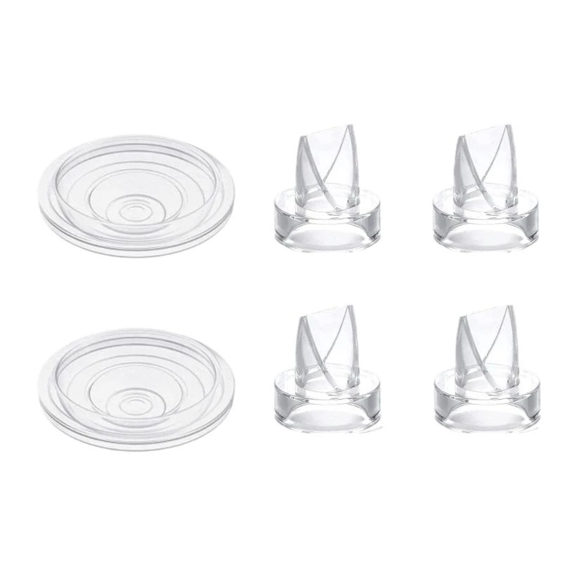 J15U Silicone Duckbill Valves & Diaphragms Components set Essential Breast Accessories 6pcs for Breast Pumps