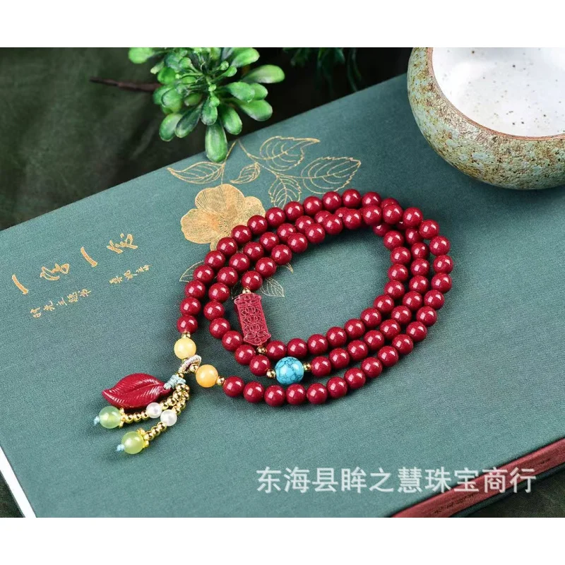 High-content mineral men and women, multi-strand beaded bracelet