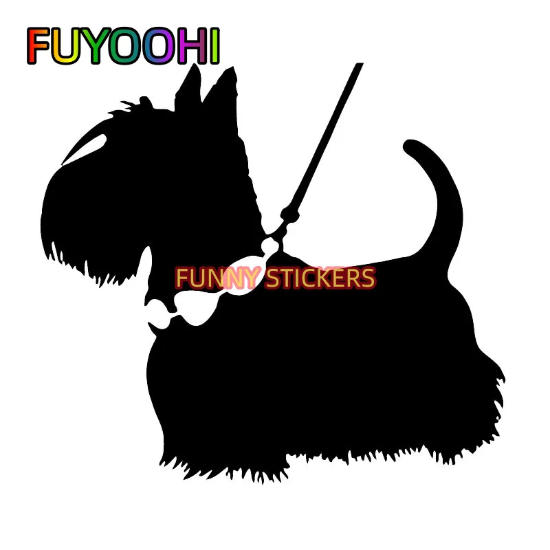 

FUYOOHI Accessories Decal Car Sticker Lovely Scottish Terrier Puppy Pet ANIMAL Decals Car Sticker Black/White KK