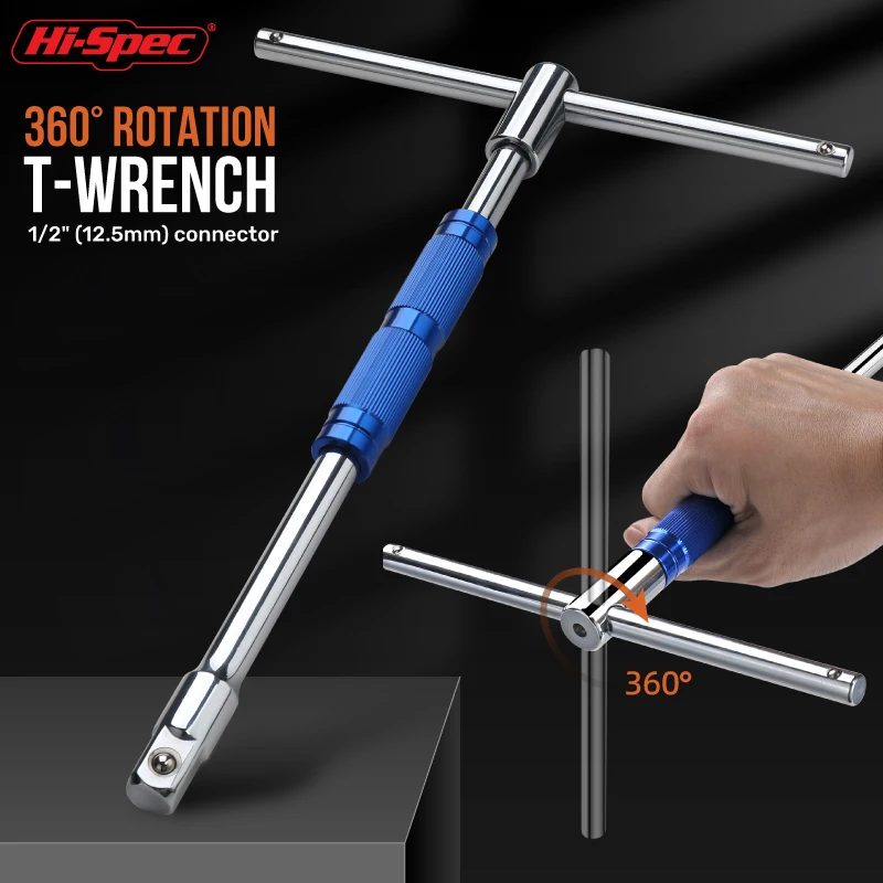 

Hi-Spec T Handle Hexagon Wrench Adjustable Hex Allen KEY Wrench Spanner Socket Wrench Automotive tools Hand Tools Hex Wrench