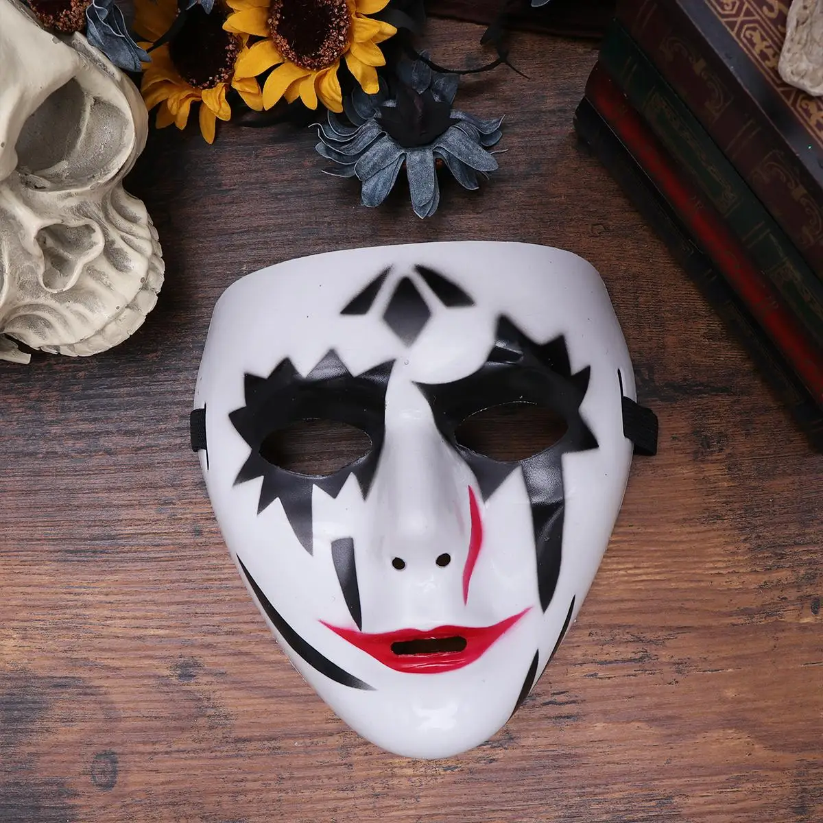 デスマスク ハロウィン コスチューム パーティー 快適な着用 マスカレード 小道具 ミステリー雰囲気 クリスマス コスプレ おもちゃ ほとんどの用途に適合