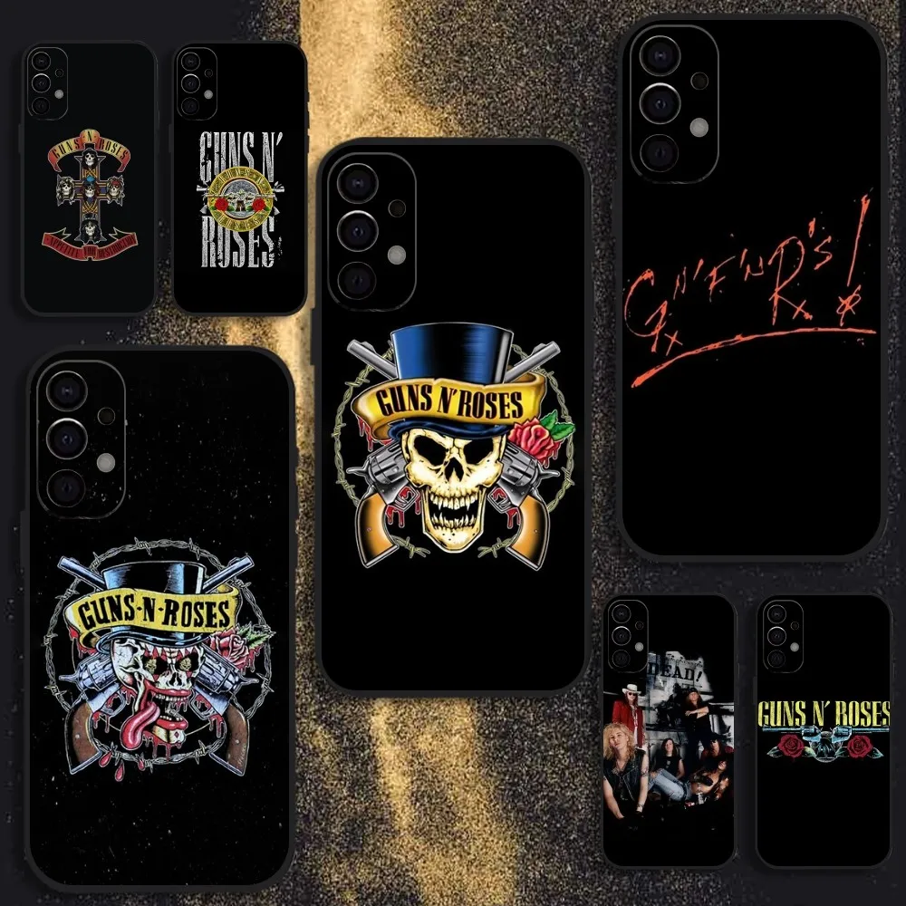 

Band G-Guns N Roses Phone Case For Samsung S25,S24,S21,S22,S23,S30,Ultra,S20,Plus,Fe,Lite,Note,10,9,5G Black Cover