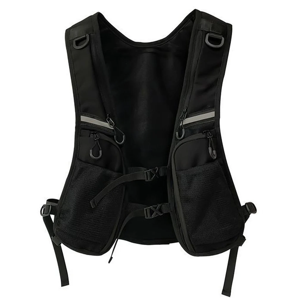 Functional Tactical Vest Chest Bag Lightweight Phone Holder with Pocket & Extra Storage Fashion Waistcoat for Cycling Running