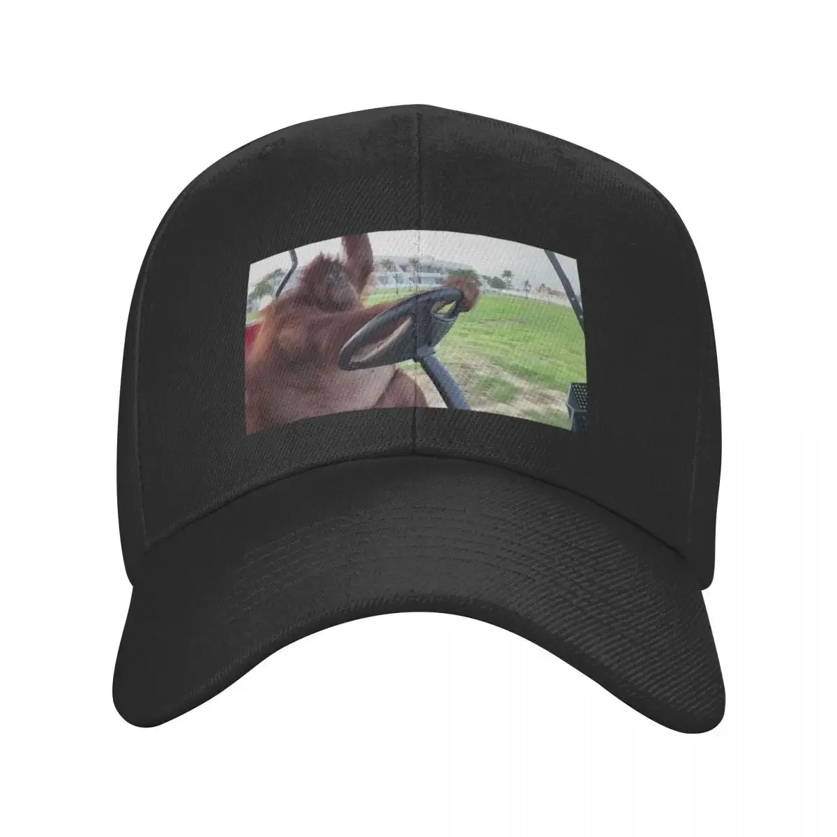 Orangutan Driving Golf Cart Baseball Cap Ball Cap dad hat Women's Golf Clothing Men's