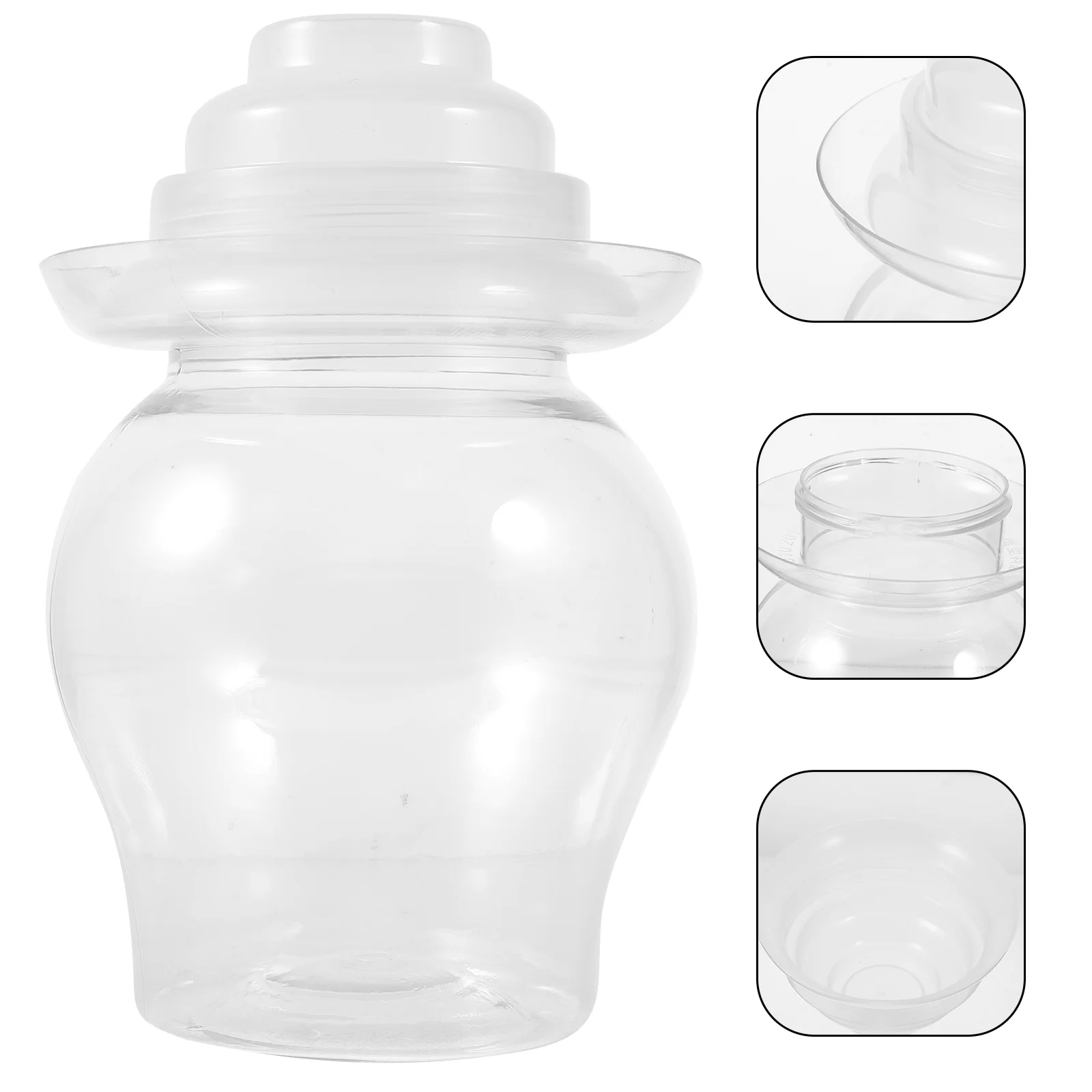 Plastic Kimchi Jar Home Fermenting Jars Pickle Container Vegetables Airtight Design Storage Tank Large Capacity Food