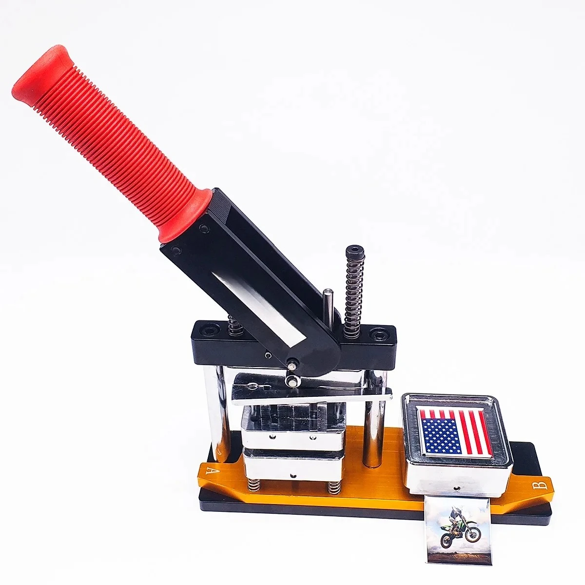 Magnetic  Badge  magnet square 50*50mm  fridge magnet custom button machine kit