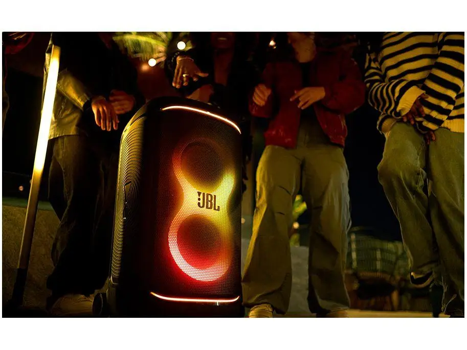 JBL PartyBox Sound Box 520 JBLPARTYBOX520BR محمول مضخم بلوتوث IPX4 400W RMS - Bivolt