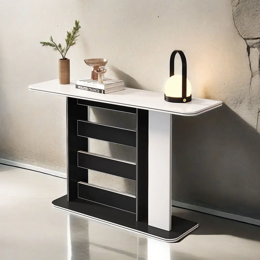 Italian Minimalist Console Decoration Table Modern Chinese Console Side View Aisle a Long Narrow Table Console