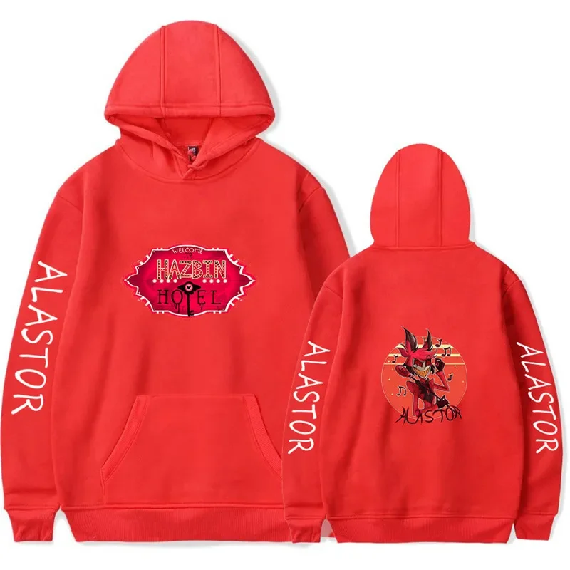 Hazbin-sudaderas con capucha para mujer, disfraz de Hotel, jersey con capucha, Top Harajuku Hazbin, suéter de Hip Hop, ropa para niña