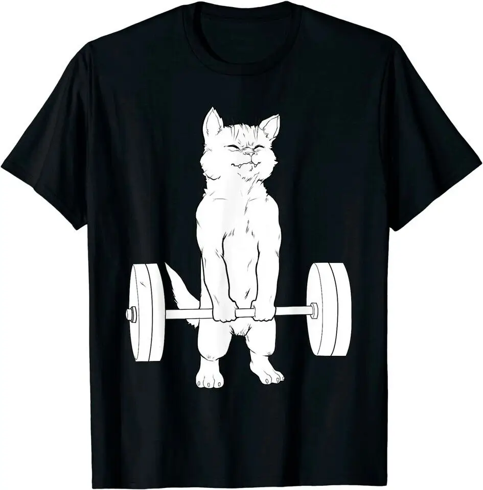 NEW LIMITED Cat Deadlift Powerlifting T-Shirt