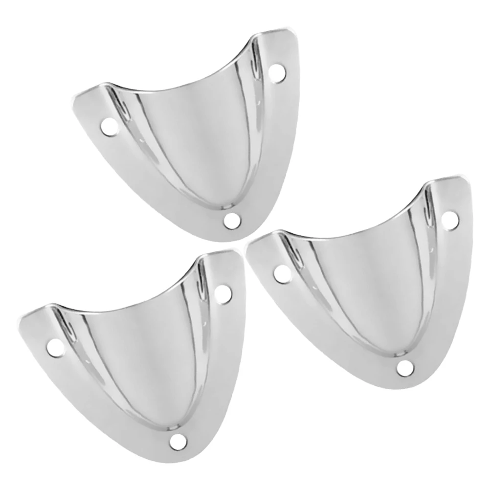 

3 Pcs Accessories Stainless Steel Clamshell Vent Cover for Boat Air Ventilation Cable Hole Drain Plate