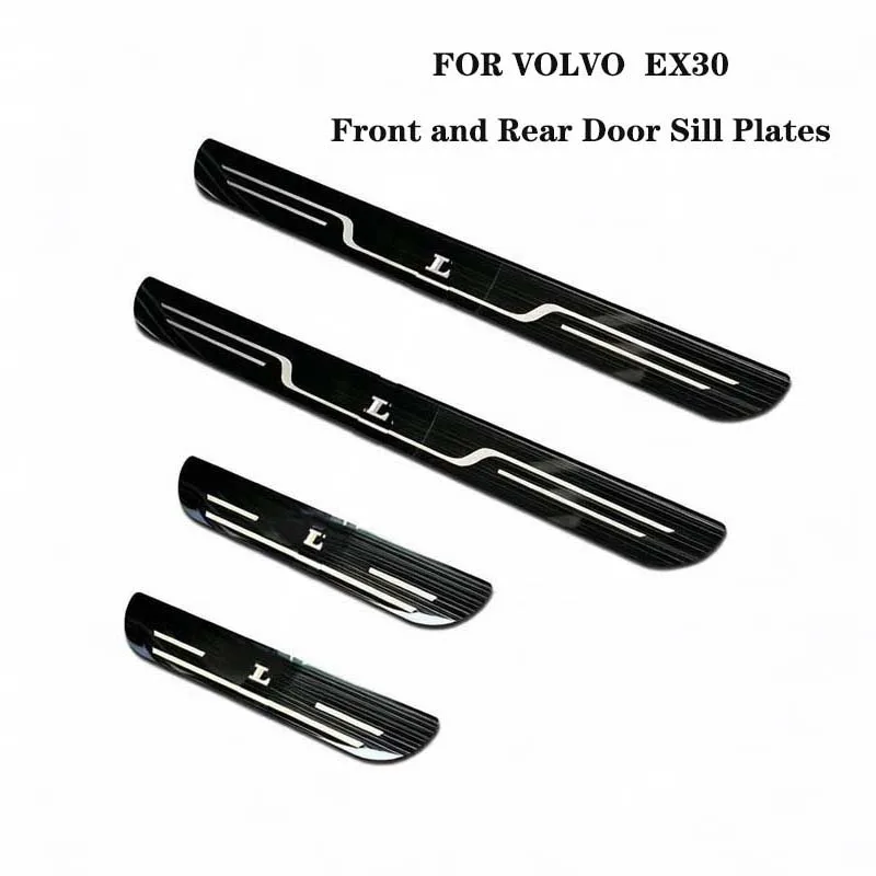 Auto-accessoires Dorpelbeschermers VOOR VOLVO S60 S90 XC60 XC90 V60 V90 EX30 Voor- en Achterdrempel Trim roestvrij staal Dorpelbeschermplaat