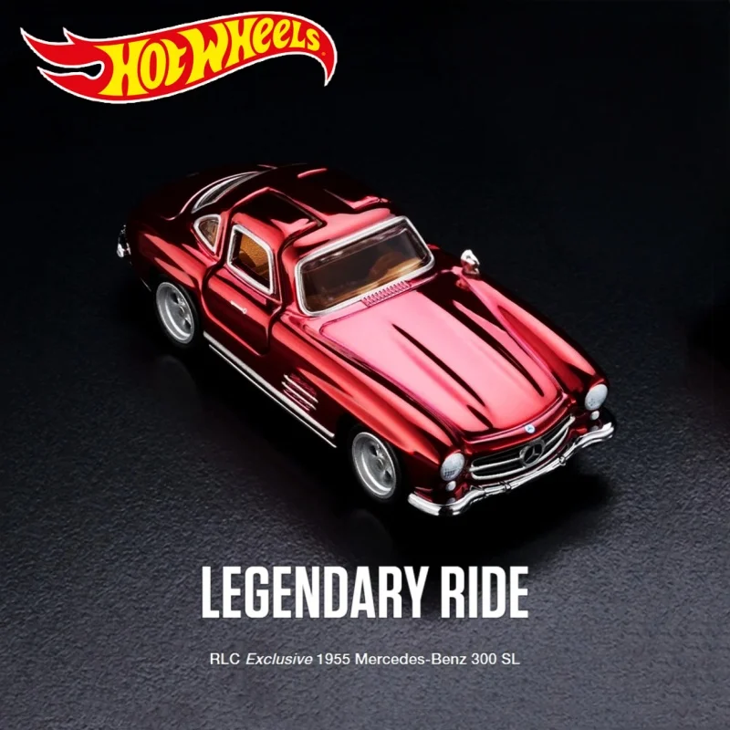 

Новые оригинальные Hot Wheels Rlc 1/64 Mercedes-Benz 300 Sl, имитационная модель игрушечного автомобиля, праздничные подарки, коллекционные украшения для рабочего стола