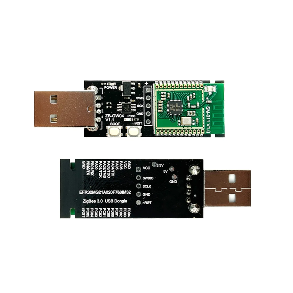 ZigBee 3.0 Silicon Labs Mini EFR32MG21 Universal Open Source Hub Gateway USB Dongle Chip Module ZHA NCP Home Assistant