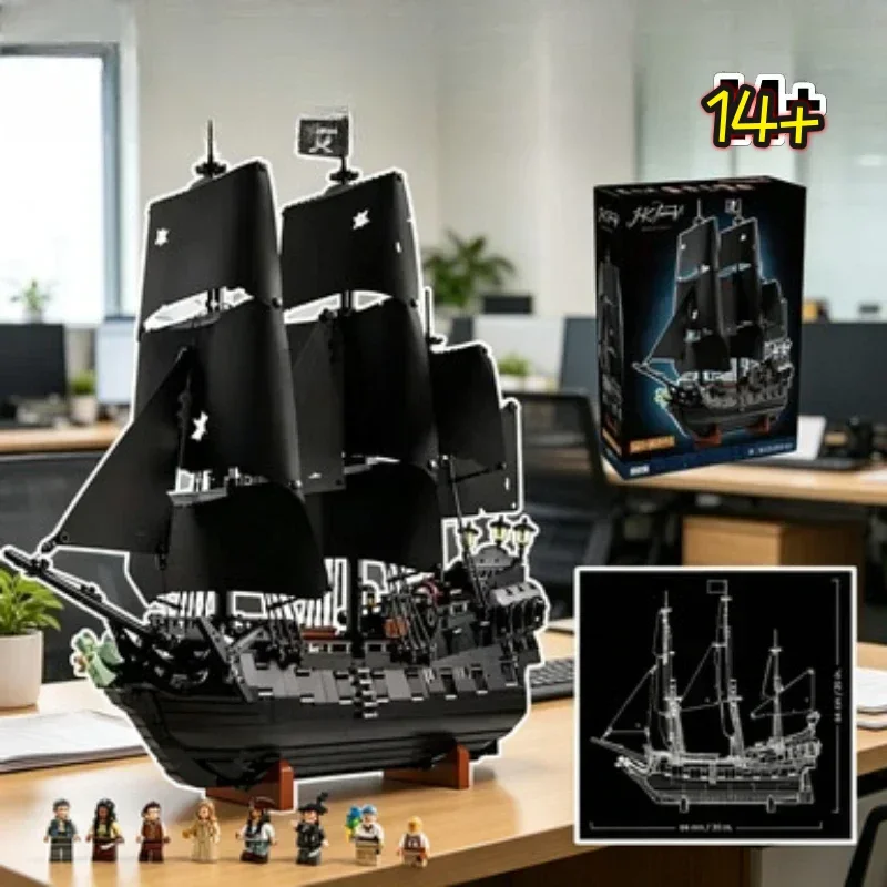

Bandai Creation 10365 Home Black Pearl Building Bricks Collection Birthday Celebration Gifts compatible with LEGO bricks