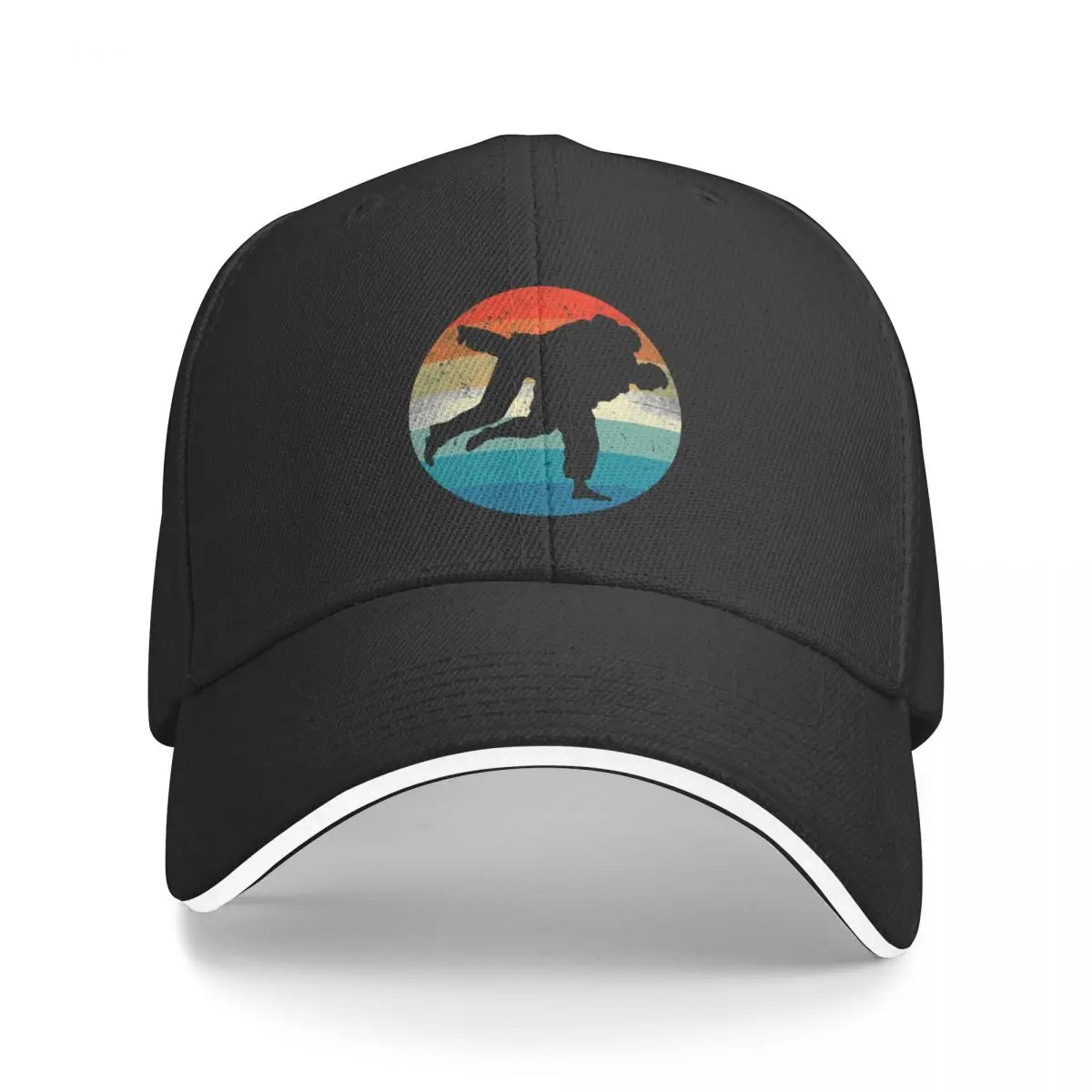 BJJ Brazilian JiuJitsu Retro Vintage Sunset Baseball Cap beach hat Trucker Hat black Women Caps Men's