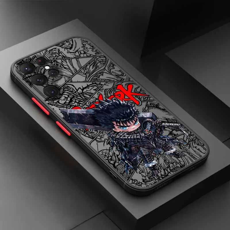 الخيال مغامرة Berserk آيفون 17 16 15 14 13 12 11 ميني برو ماكس زائد غطاء فوندا سيليكون متجمد شفافة جراب هاتف