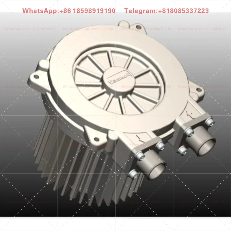 24V 48V Brushless High Pressure Turbo DC Blower 14CFM 28kPa Mini Air Pump 15mm Outlet with External Driver