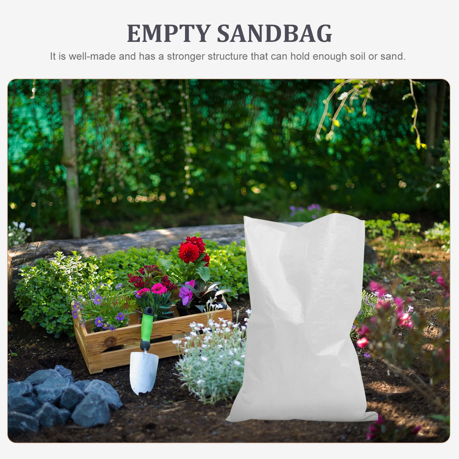 5Pcs Waterproof Woven Bags Fine Weave Technology Flood Barrier Bags Sandbags for Hurricane Emergency Preparedness