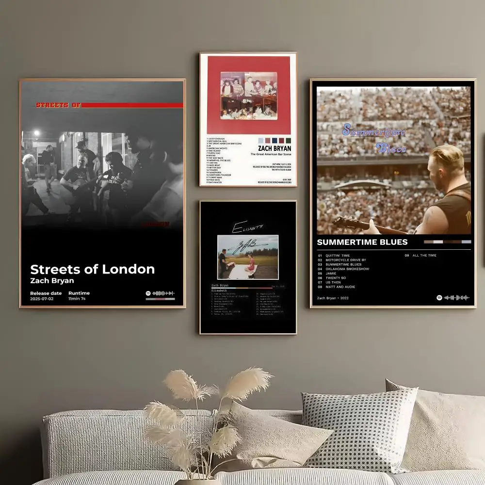 Zach Bryan Modern Space Makeover Modern Wall Accent Living Room Centerpiece Relaxing Space Decor Minimalist Decor Hack Poster