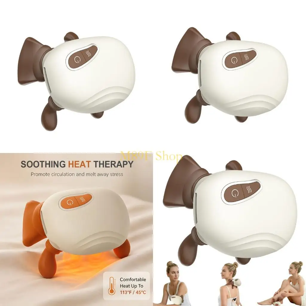 M89F Ergonomic Wearable Relaxation Unit With Pressure Nodes And Integrated Heat For Muscle Tightness Reduction