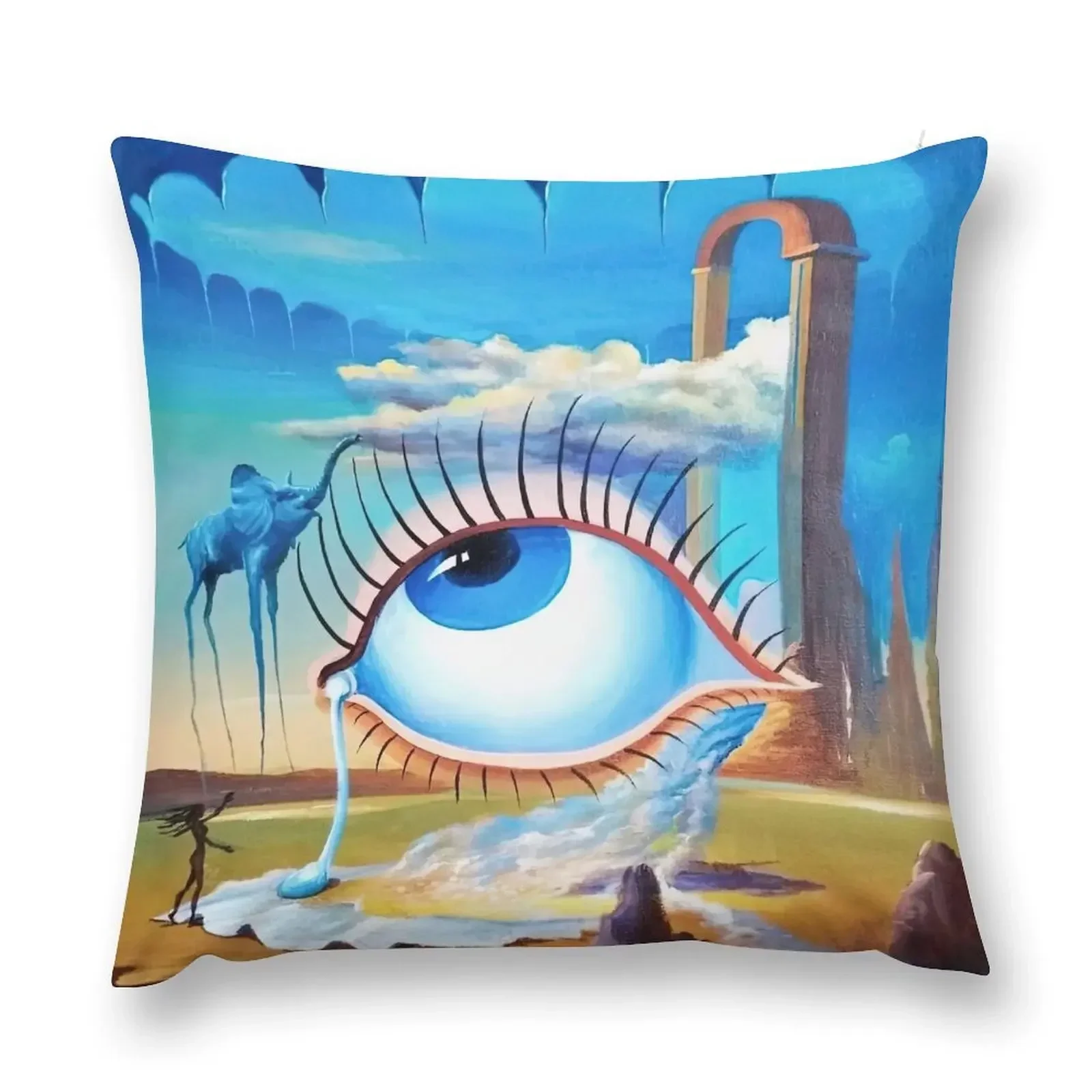 

salvador dali digital painting salvador dali artwork Throw Pillow Embroidered Cushion Cover home decor items pillow