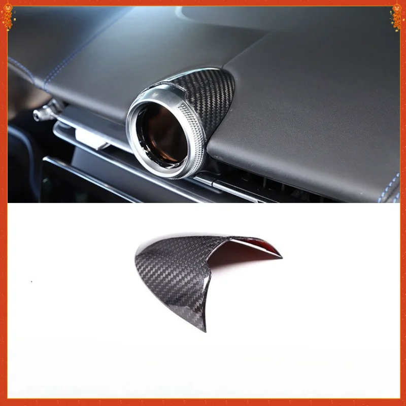 

Для Maserati Grecale настоящие сухие углеродное волокно 22-2023 часы на центральной консоли декоративная модификация аксессуары для украшения интерьера