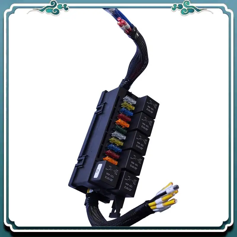 

ABTU-Fuse Relay Box With 6 Relays And 11 Way ATC/ATO Relay Fuse Box For Automotive, Marine