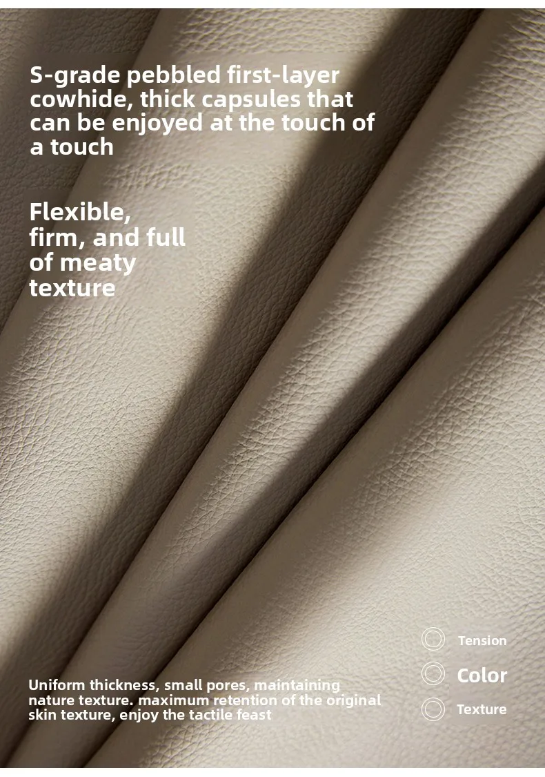 Yjq Italian minimalist leather sofa living room simple modern light luxury leather sofa