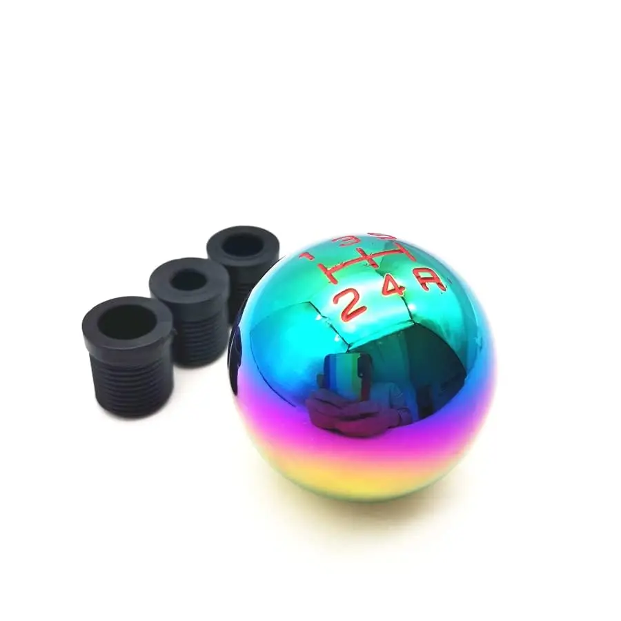 Car Aluminum Ball Style 5speed Manual Gear Stick Shift Knob Lever Shifter Colour