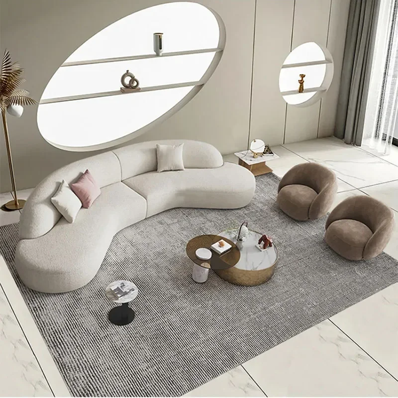 Minimalist Luxury Lounge Sofa Living Room LoungeDesigner Office Sofa Unusual Sectional Canape Divani Soggiorno Balcony Furniture